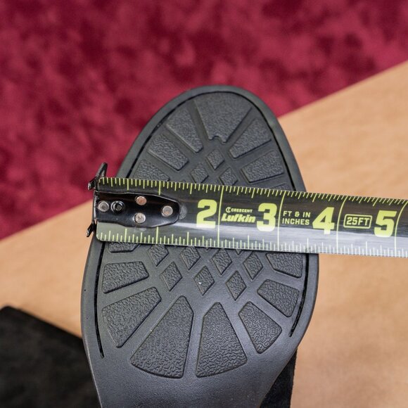 Born Women North Back Laced Wide Calf Black Suede Riding Tall Boots Size 8.5 - Picture 5 of 8